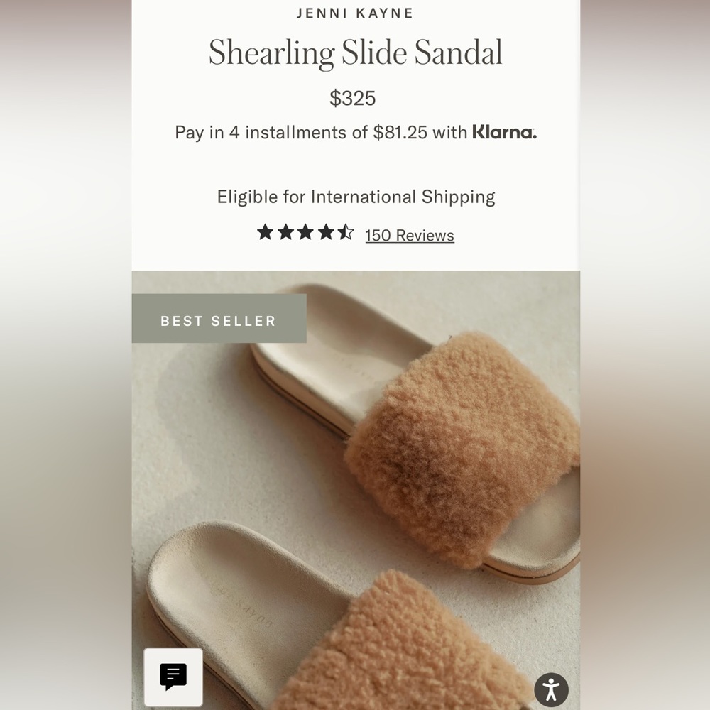 NWT - JENNI KAYNE SHEARLING SLIDES SIZE 37 - Picture 5 of 6